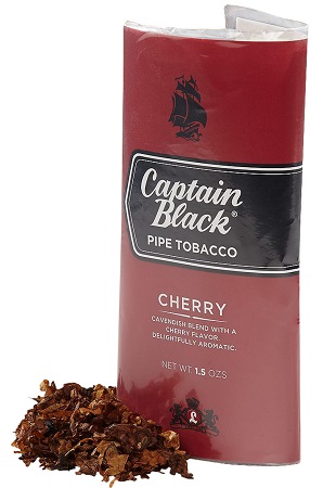 CAPTAIN BLACK PIPE TOBACCO 1.5oz POUCH (5pcs) (CHERRY)