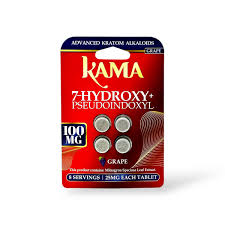 KAMA RED 7 Hydroxy + Pseudo 100mg 4ct Tablets (1pc)