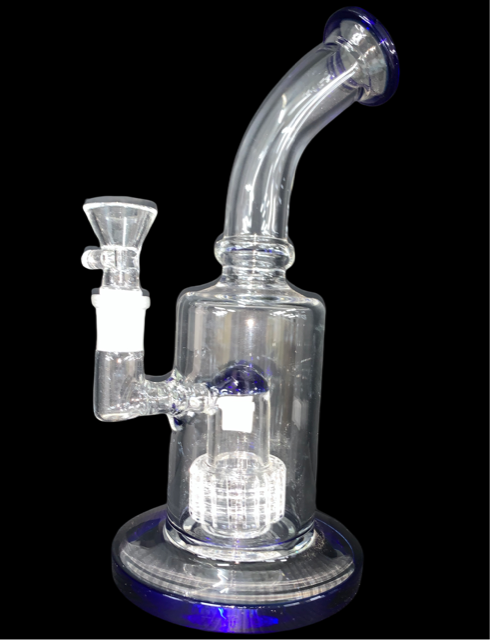 8.5" BENT NECK MATRIX PERC WATER PIPE (1pc)