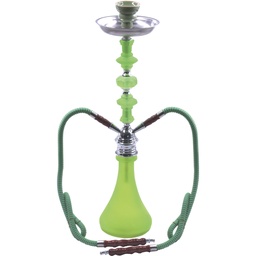 19&quot; FROSTED DOUBLE HOSE HOOKAH (HK135) (1pc)