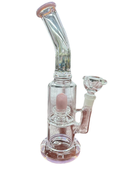 10" BRIGHT PART COLOR SHOWERHEAD PERC WATER PIPE (1pc)