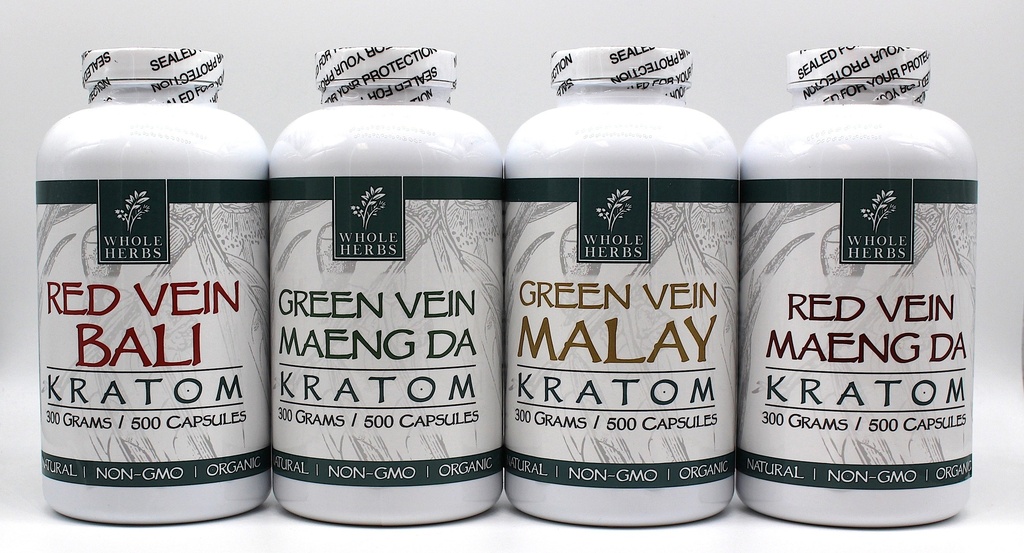 WHOLE HERBS 500ct CAPS/ 300g (1pc) (Red Vein Maeng Da)