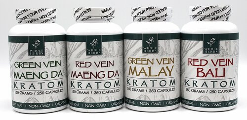 WHOLE HERBS 250ct CAPS/ 150g (1pc) (Red Vein Maeng Da)