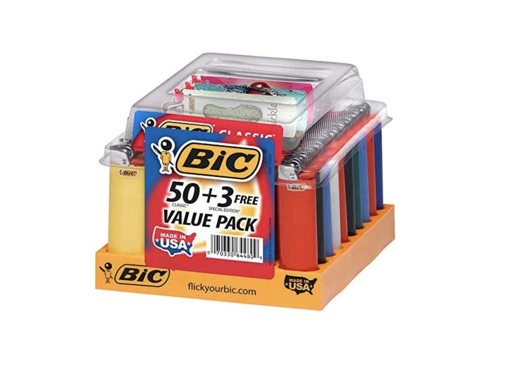 BIC LIGHTERS- + 3 LIMITED (50pcs)