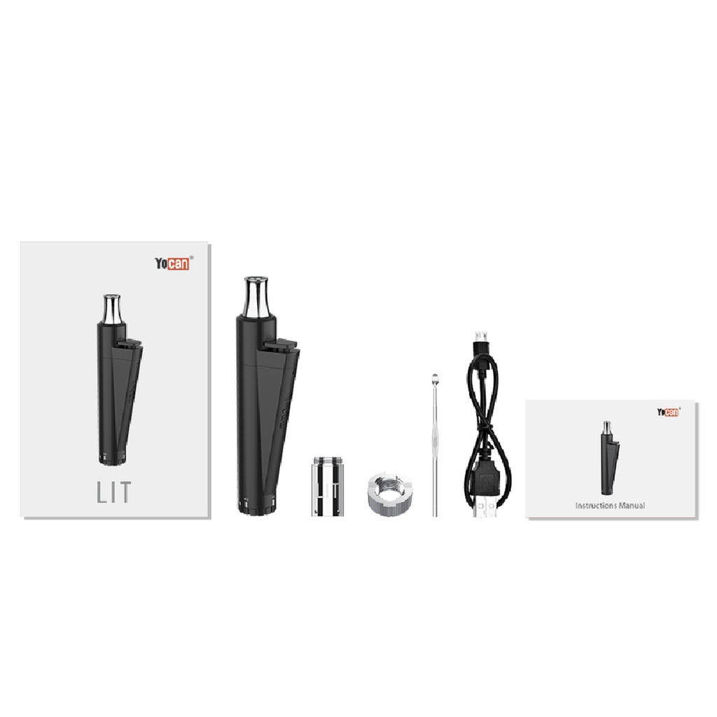 YOCAN LIT CONCENTRATE PEN W/ 5/10 THREAD (Black)