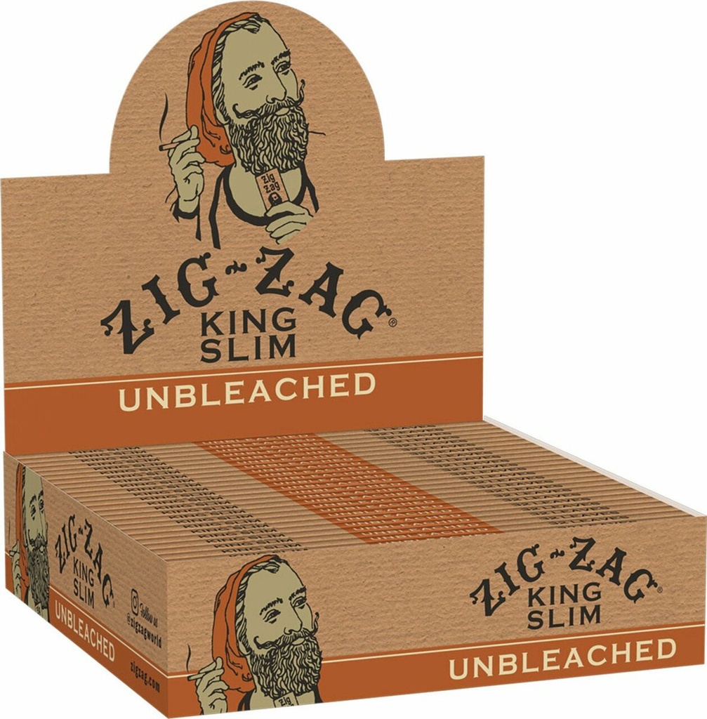 Zig Zag Unbleached King Slim (24pcs)