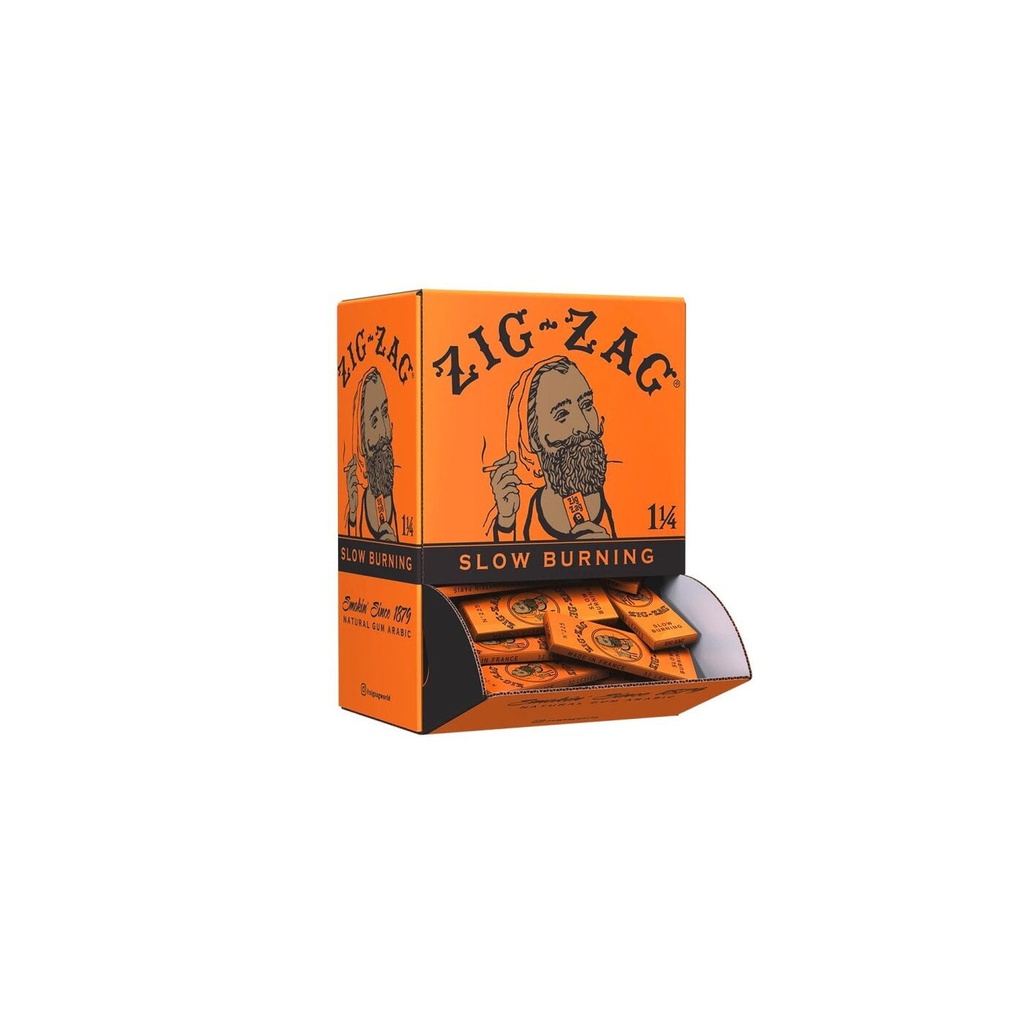 ZIG ZAG PAPER DISPLAY (48pcs) (Orange 1 1/4)
