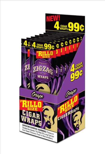 ZIG ZAG RILLOS 4/99¢(15pcs) (Grape)