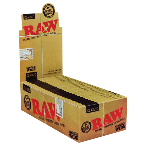 Raw Classic Single Wide Double Pack Papers 100pk (25pcs)