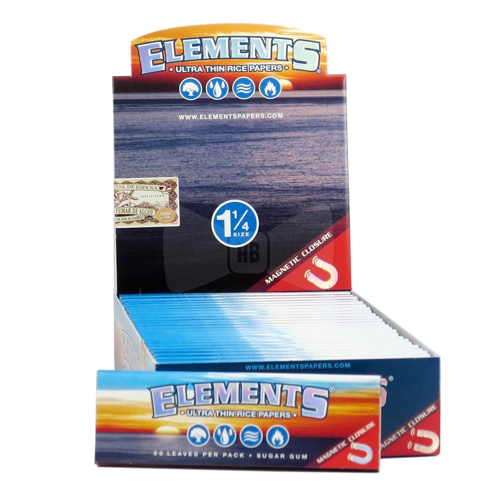 ELEMENTS 1 1/4 ROLLING PAPERS (24pcs)