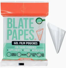 BLATE PAPES GEL FILM 120 POUCHES 1PK (MSRP: $19.99)