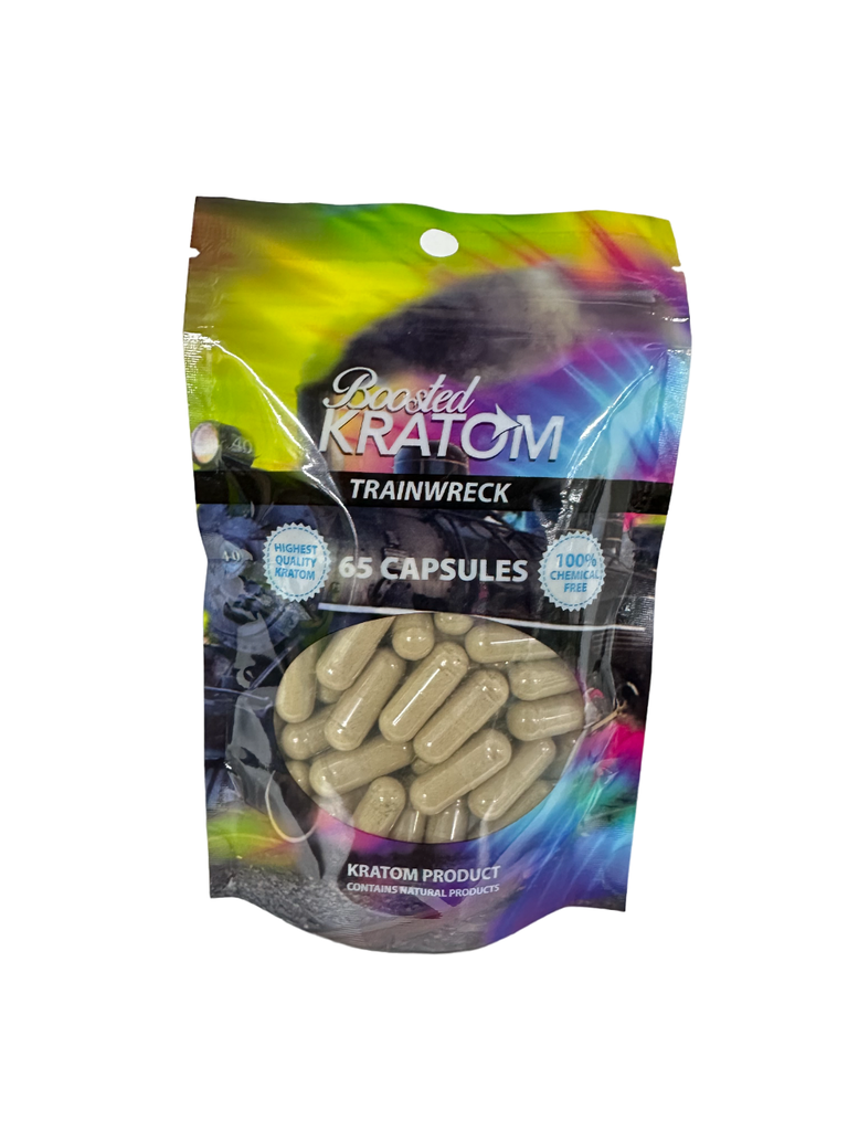 BOOSTED KRATOM CAPSULES 65ct (1pc) (MSRP $14.99) (Trainwreck)