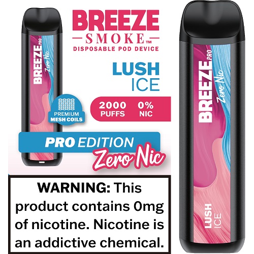BREEZE PRO ZERO NIC DISPOSABLE (10pcs) (Lush Ice)