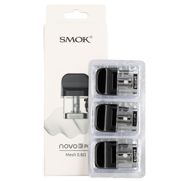 SMOK NOVO 3 PODS MESH 0.8- 3PCS