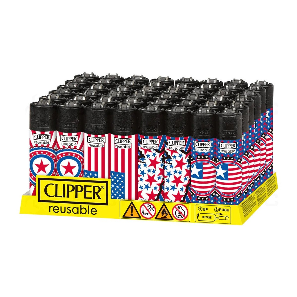CLIPPER LIGHTERS (48pcs) (NATIONAL STARS)