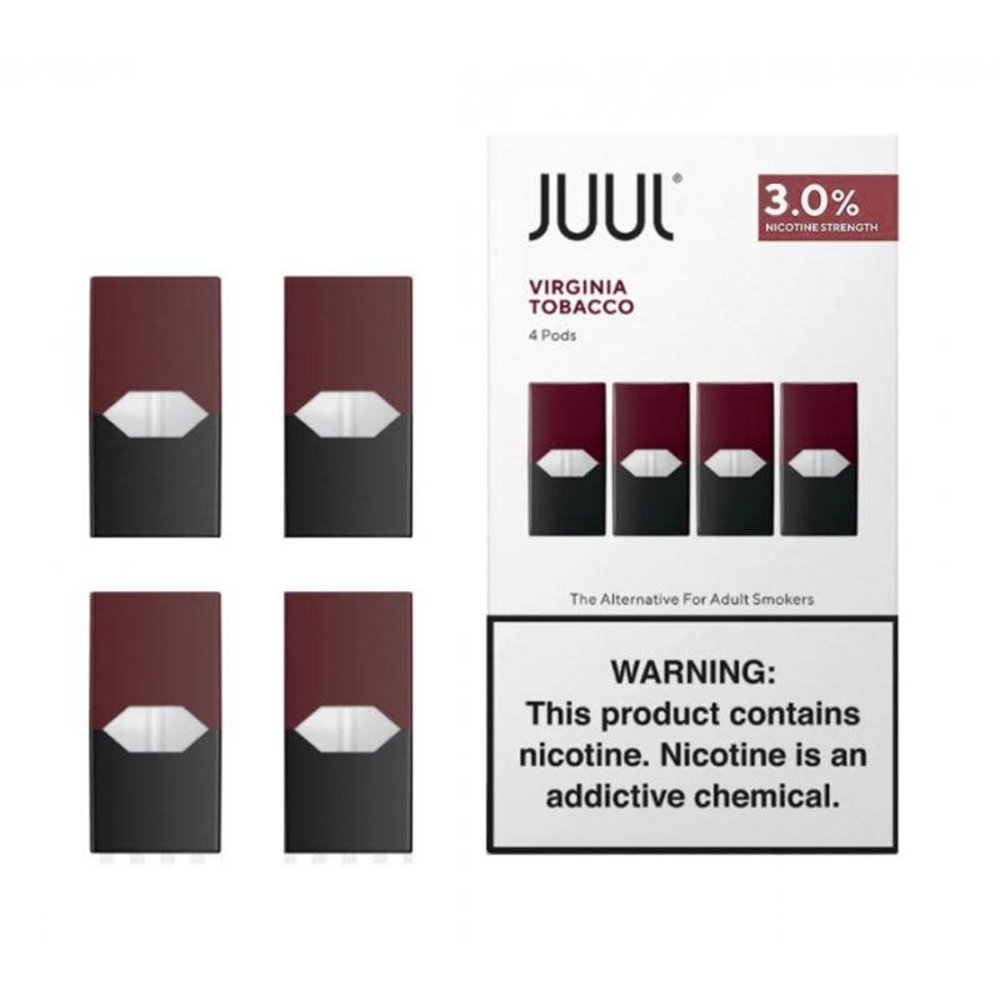 JUUL VIRGINIA TOBACCO 3% 4PK- 8PCS