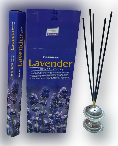 DARSHAN INCENSE STICKS 6pk (1pc) (Lavender)