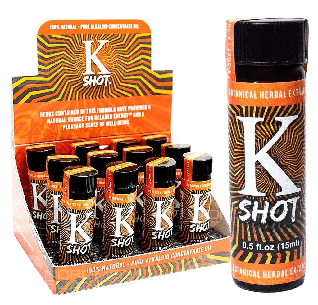 K SHOT ALKALOID CONCENTRATE/ KRATOM SHOT 15mL (12pcs)