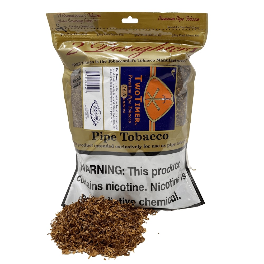 D&R PIPE TOBACCO TWO TIMER 16oz BAG (1pc) (TWO TIMER REGULAR)