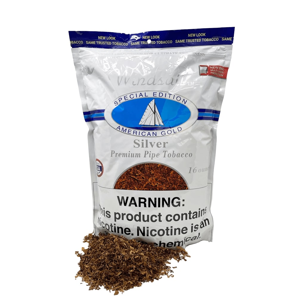 D&R PIPE TOBACCO WINDSAIL 16oz BAG (1pc) (WINDSAIL SILVER)