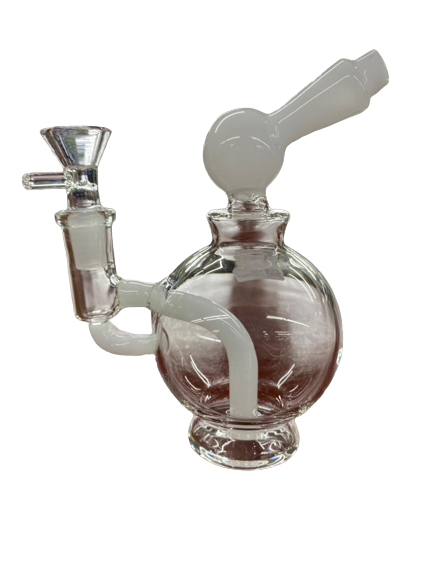 6" Mini Color Accent Ball Base Water Pipe (1pc)