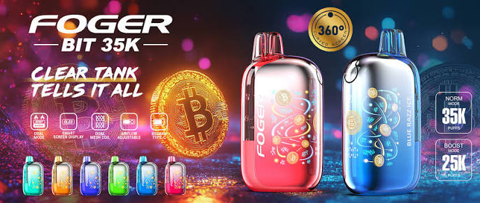 FOGER BIT 35000 PUFFS DISPOSABLE 5CT (BLUE RAZZ ICE)