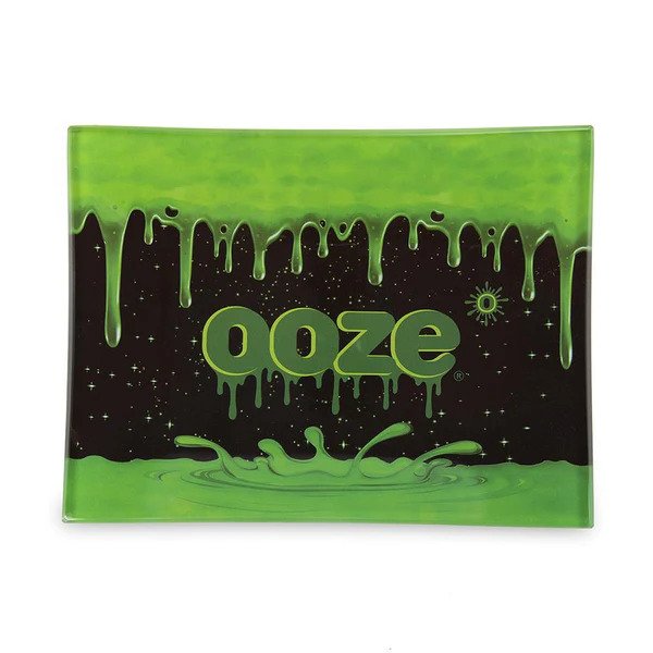 OOZE SHATTER RESISTANT GLASS ROLLING TRAY (MEDIUM)