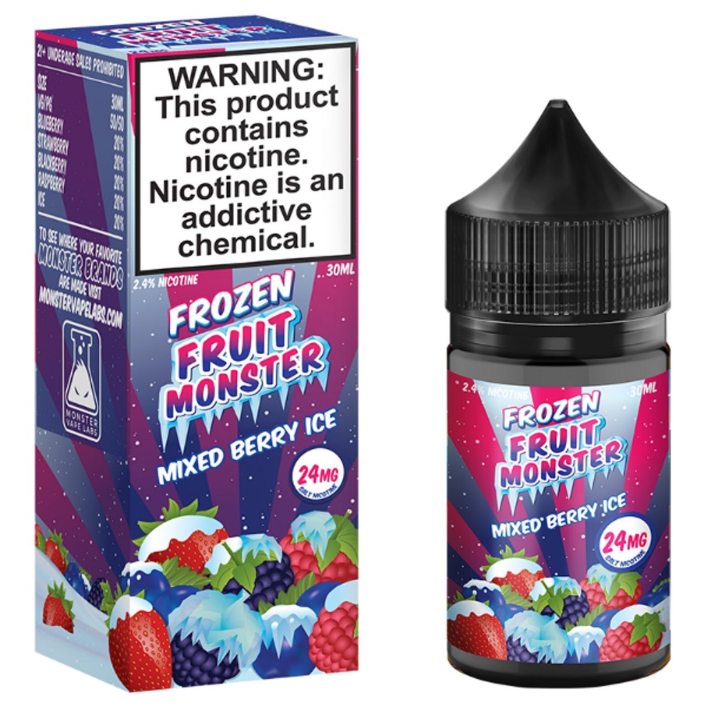 FROZEN FRUIT MONSTER TOBACCO-FREE NICOTINE SALTS E-LIQUID 30mL (1pc) (MIXED BERRY ICE, 24MG)