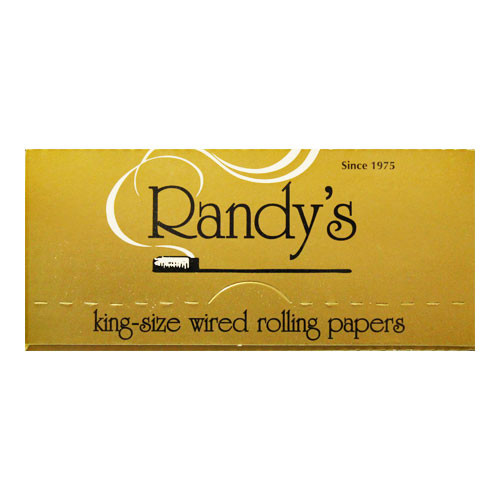 RANDY'S (GOLD) CLASSIC WIRED ROLLING PAPERS KING SIZE 110mm (25pcs)