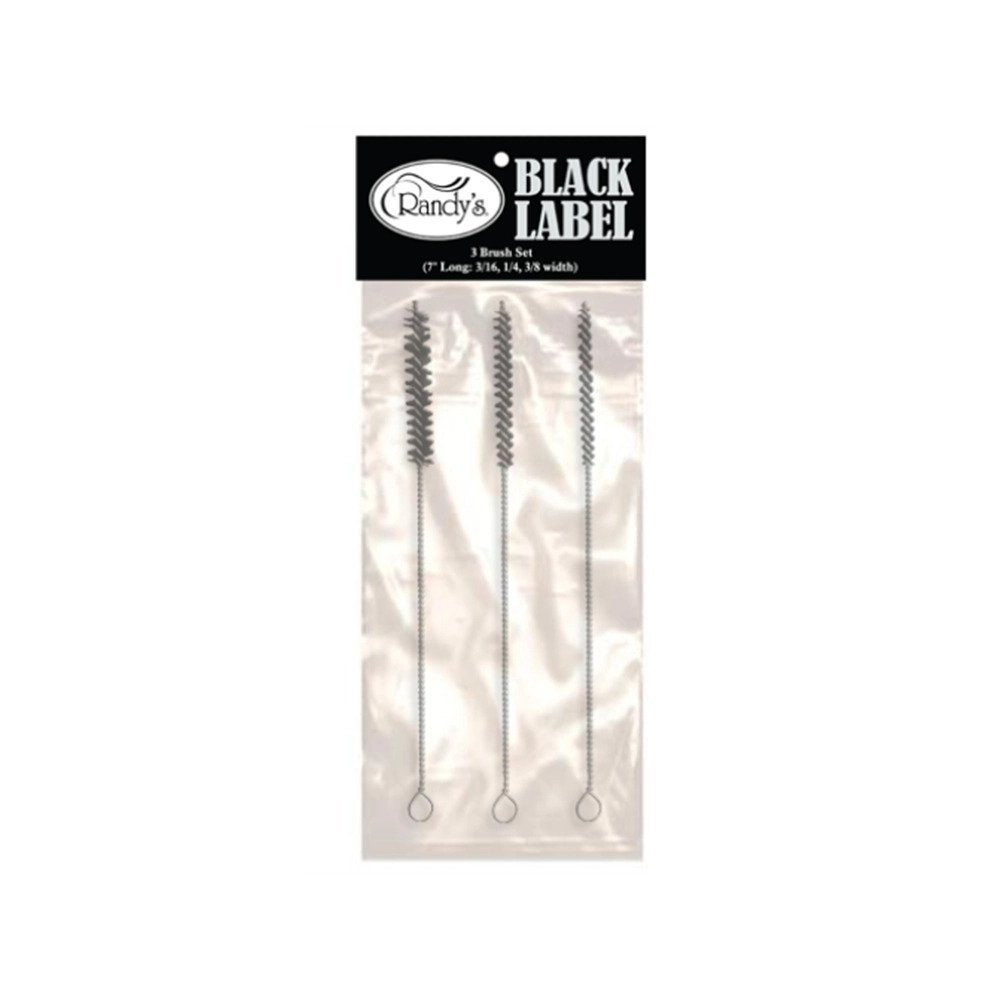 RANDY'S 3 BRUSH SET (7" LONG: 3/16", 1/4", 3/8" WIDTH)