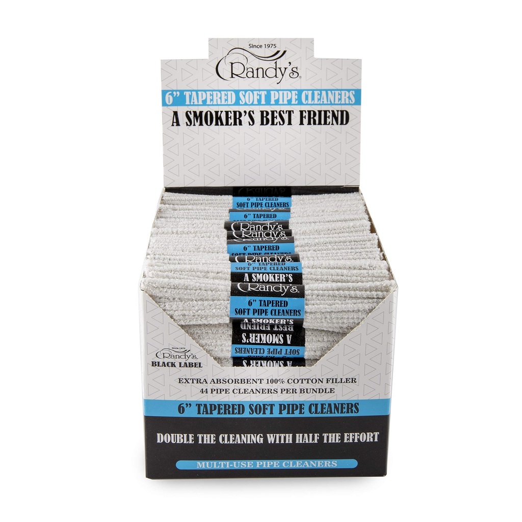 RANDY'S SOFT PIPE CLEANERS 6" 44CT BUNDLE (48pcs)