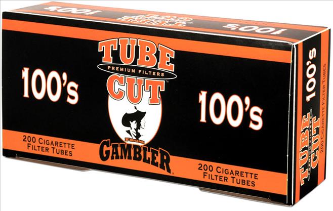 GAMBLER TUBE CUT TUBES 100s 200ct- SLEEVE (5pcs) (GOLD/ LIGHT)