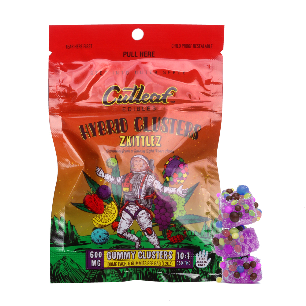 CUTLEAF GUMMY CLUSTERS 10:1 600MG 6pk (1pc)