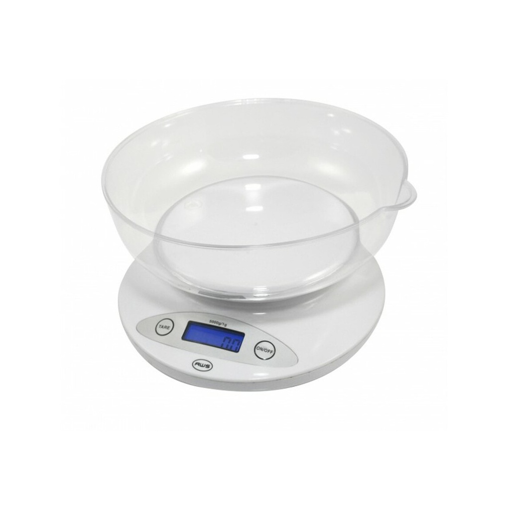 AWS 5K-BOWL KITCHEN SCALE 5kg X 1g (WHITE) (1pc)