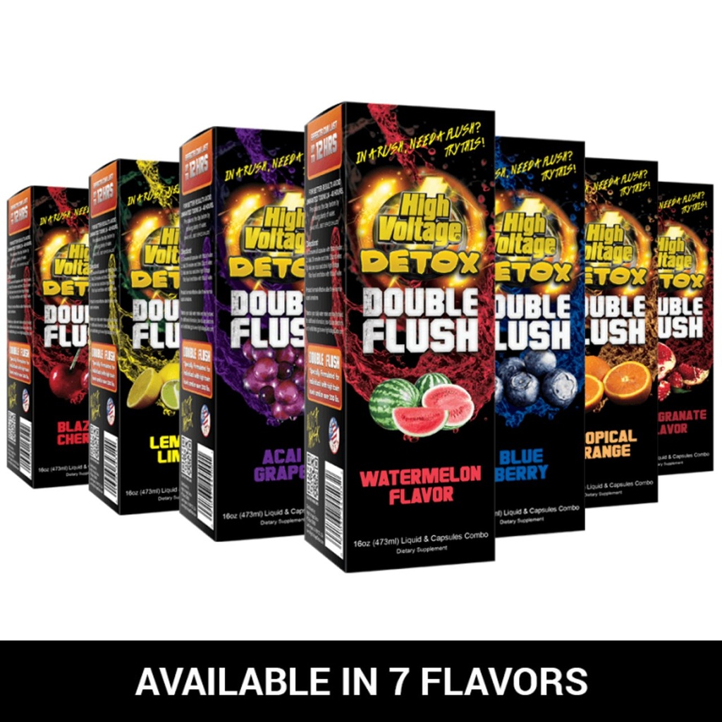 High Voltage Detox Double Flush 16oz (1pc) (MSRP: $29.99) (Acai Grape)