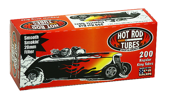 HOT ROD TUBES KING SIZE 200ct- SLEEVE (5pcs) (RED/ FULL FLAVOR)