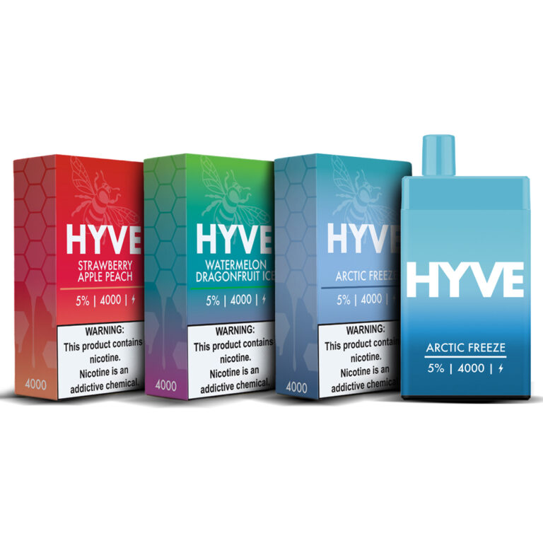 HYVE 4000 PUFF RECHARGEABLE DISPOSABLE (5pcs) (ARCTIC FREEZE)
