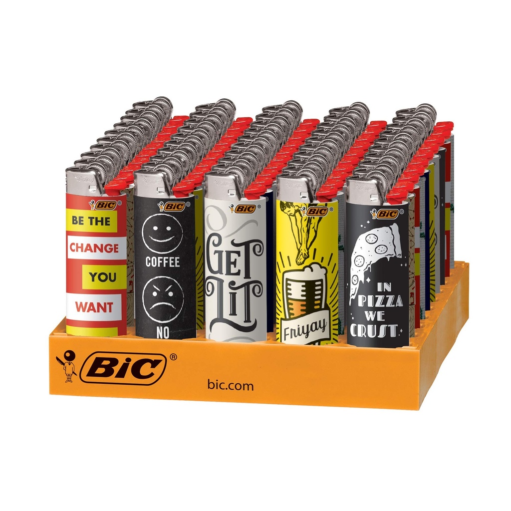 BIC LIGHTERS- CUTTING EDGE (50pcs)