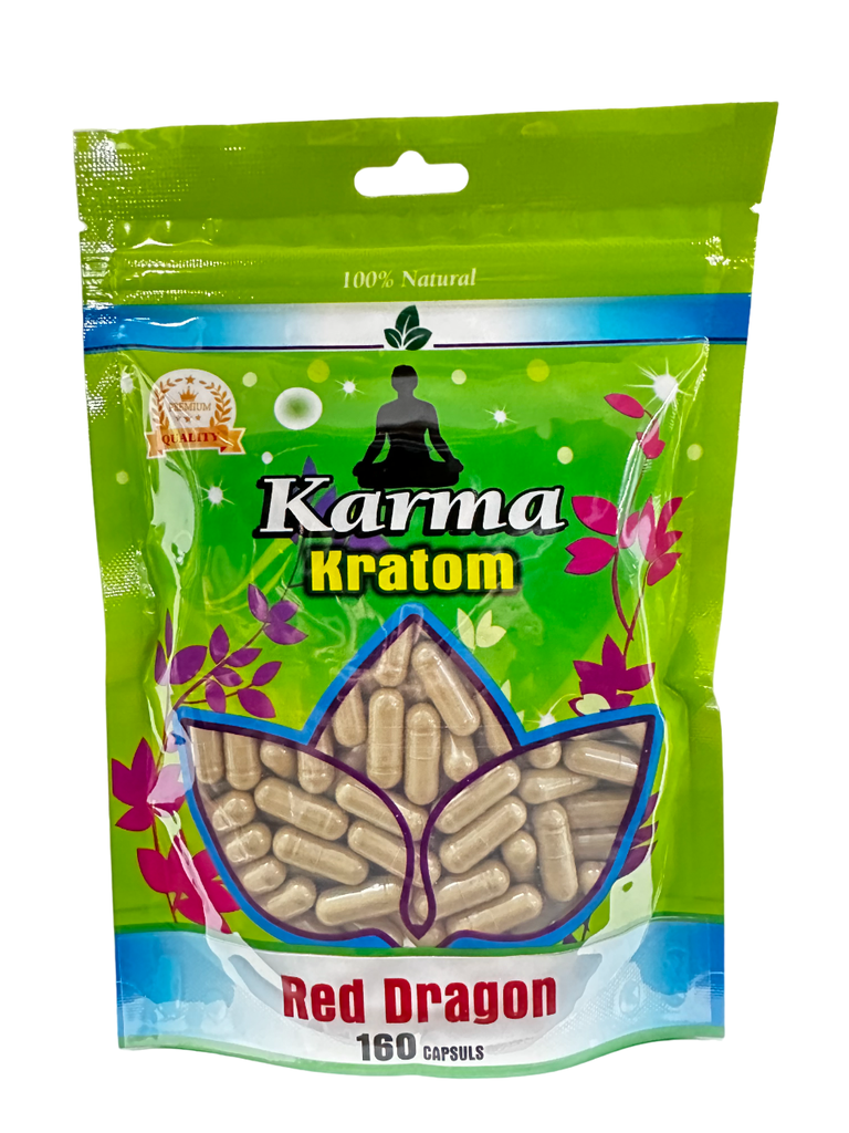KARMA KRATOM 160 CAPS BAG (Red Dragon)