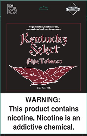 KENTUCKY SELECT PIPE TOBACCO 6oz BAG (1pc) (RED (FULL FLAVOR))