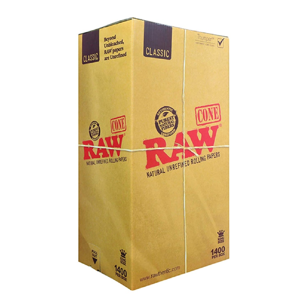 RAW CLASSIC CONES KING SIZE BULK (1400pcs)