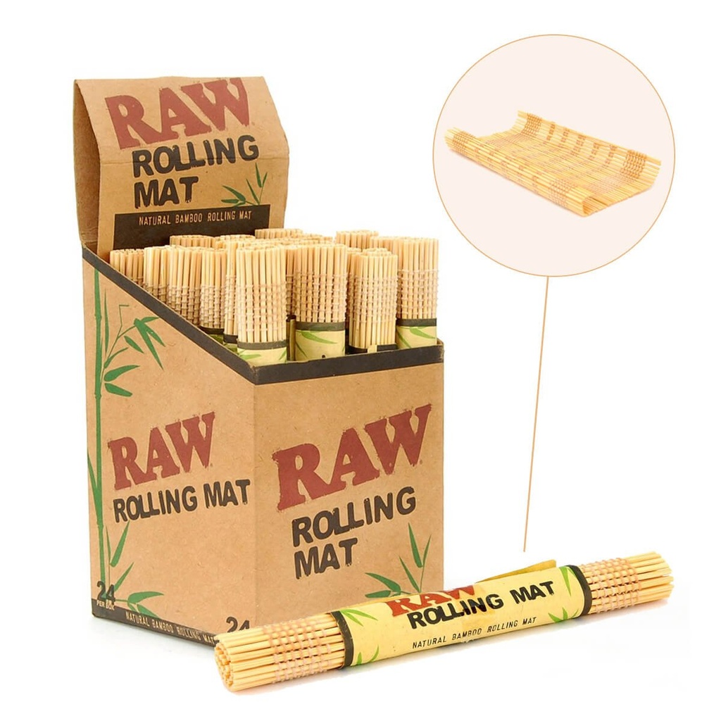 RAW BAMBOO ROLLING MAT (24pcs)