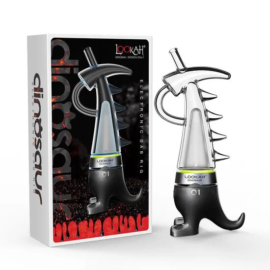 Lookah Dinosaur 950mAh Variable Voltage Concentrate Electronic Dab E-Rig Vaporizer (MSRP $150.00) (Black)
