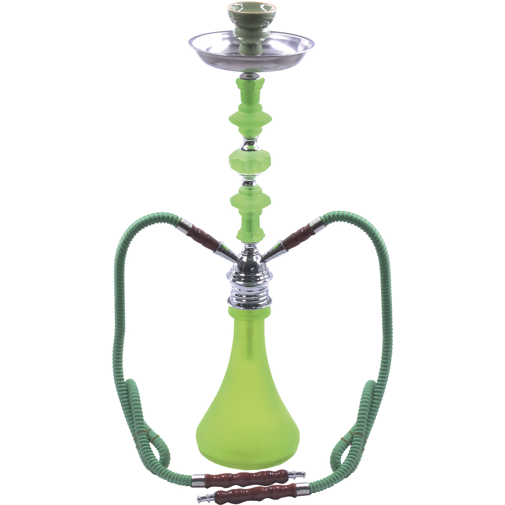 19&quot; FROSTED DOUBLE HOSE HOOKAH (HK135) (1pc)