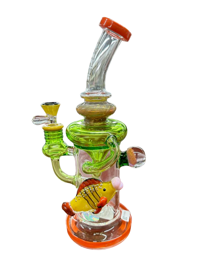 12" TATAOO GLASS RECYCLER AQUARIUM DESIGN WATER PIPE (1pc)