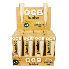 OCB BAMBOO CONES KING SIZE 3pk (32pcs)