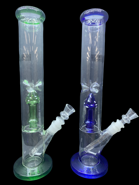 MUSHROOM PERC 14" STRAIGHT WATER PIPE (1pc)
