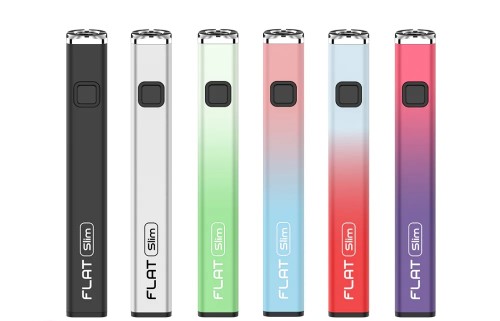 YOCAN FLAT SLIM ADJUSTABLE VOLTAGE BATTERY 350mAH 20CT DISPLAY-ASSORTED COLOR