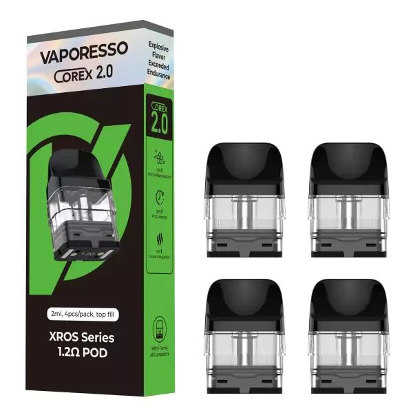 VAPORESSO COREX 2.0 XROS SERIES TOP FILL PODS 2mL (4pcs)