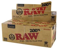 RAW KING SIZE SLIM 200 CT 40/BOX